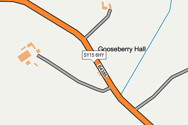 SY15 6HY map - OS OpenMap – Local (Ordnance Survey) SY15 6HY map - OS OpenMap – Local (Ordnance Survey)