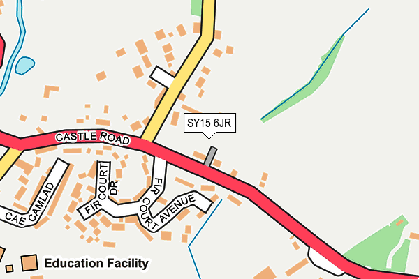 SY15 6JR map - OS OpenMap – Local (Ordnance Survey) SY15 6JR map - OS OpenMap – Local (Ordnance Survey)