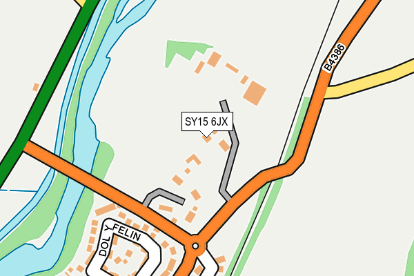 SY15 6JX map - OS OpenMap – Local (Ordnance Survey)