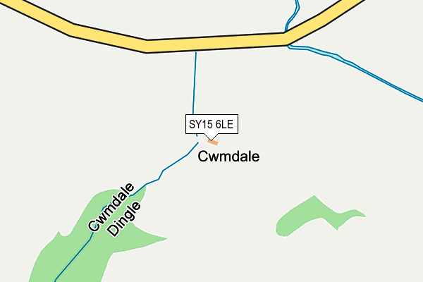 SY15 6LE map - OS OpenMap – Local (Ordnance Survey) SY15 6LE map - OS OpenMap – Local (Ordnance Survey)