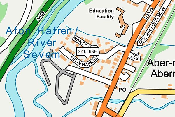 SY15 6NE map - OS OpenMap – Local (Ordnance Survey) SY15 6NE map - OS OpenMap – Local (Ordnance Survey)