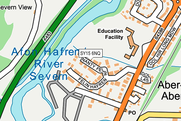 SY15 6NQ map - OS OpenMap – Local (Ordnance Survey) SY15 6NQ map - OS OpenMap – Local (Ordnance Survey)