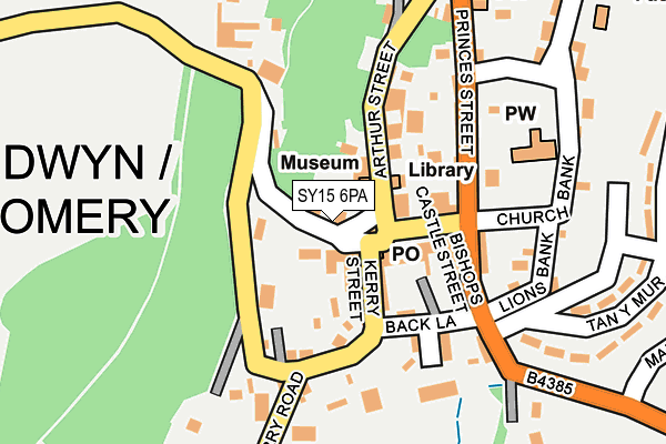 SY15 6PA map - OS OpenMap – Local (Ordnance Survey)