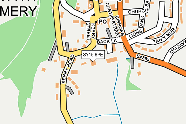 SY15 6PE map - OS OpenMap – Local (Ordnance Survey) SY15 6PE map - OS OpenMap – Local (Ordnance Survey)
