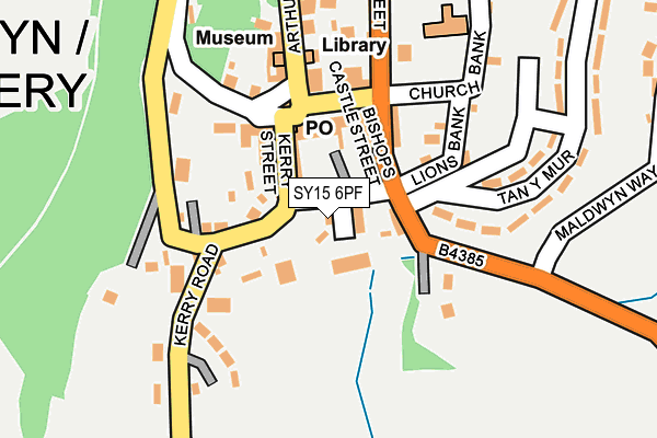 SY15 6PF map - OS OpenMap – Local (Ordnance Survey) SY15 6PF map - OS OpenMap – Local (Ordnance Survey)