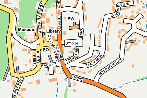 SY15 6PT map - OS OpenMap – Local (Ordnance Survey) SY15 6PT map - OS OpenMap – Local (Ordnance Survey)