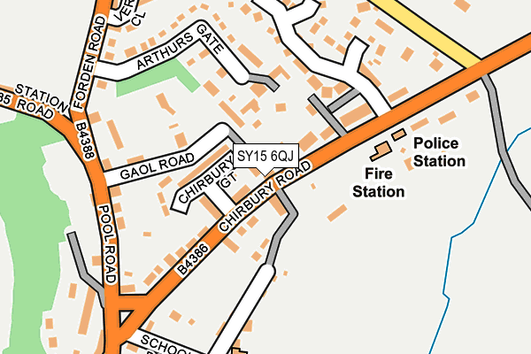 SY15 6QJ map - OS OpenMap – Local (Ordnance Survey) SY15 6QJ map - OS OpenMap – Local (Ordnance Survey)
