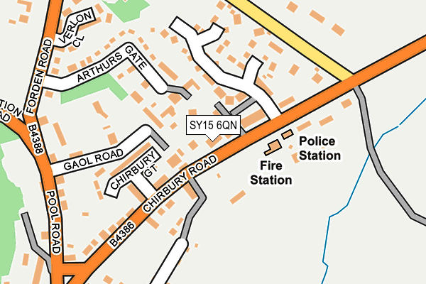 SY15 6QN map - OS OpenMap – Local (Ordnance Survey)