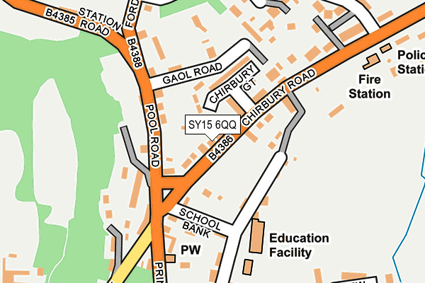 SY15 6QQ map - OS OpenMap – Local (Ordnance Survey) SY15 6QQ map - OS OpenMap – Local (Ordnance Survey)