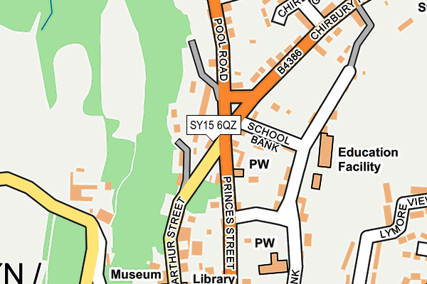 SY15 6QZ map - OS OpenMap – Local (Ordnance Survey) SY15 6QZ map - OS OpenMap – Local (Ordnance Survey)