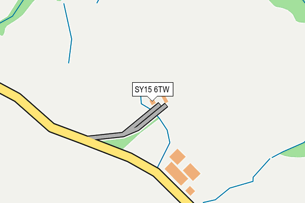 SY15 6TW map - OS OpenMap – Local (Ordnance Survey) SY15 6TW map - OS OpenMap – Local (Ordnance Survey)