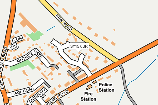 SY15 6UR map - OS OpenMap – Local (Ordnance Survey) SY15 6UR map - OS OpenMap – Local (Ordnance Survey)