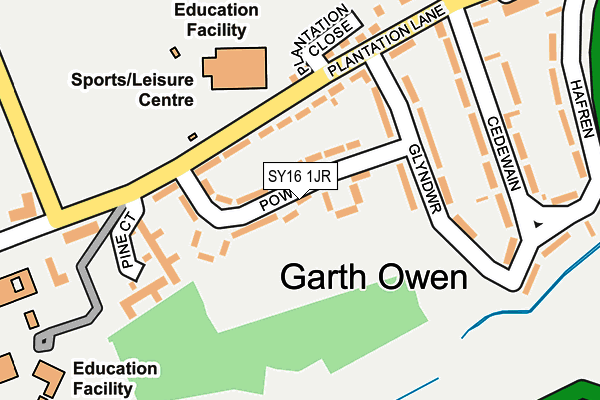 SY16 1JR map - OS OpenMap – Local (Ordnance Survey) SY16 1JR map - OS OpenMap – Local (Ordnance Survey)