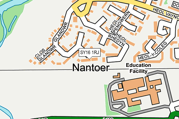 SY16 1RJ map - OS OpenMap – Local (Ordnance Survey) SY16 1RJ map - OS OpenMap – Local (Ordnance Survey)