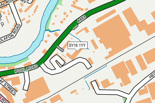 SY16 1YY map - OS OpenMap – Local (Ordnance Survey) SY16 1YY map - OS OpenMap – Local (Ordnance Survey)