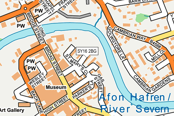 SY16 2BG map - OS OpenMap – Local (Ordnance Survey) SY16 2BG map - OS OpenMap – Local (Ordnance Survey)