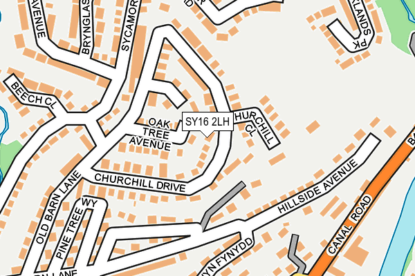 SY16 2LH map - OS OpenMap – Local (Ordnance Survey) SY16 2LH map - OS OpenMap – Local (Ordnance Survey)