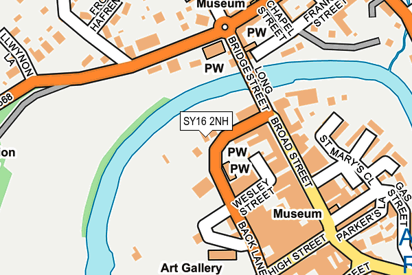 SY16 2NH map - OS OpenMap – Local (Ordnance Survey) SY16 2NH map - OS OpenMap – Local (Ordnance Survey)
