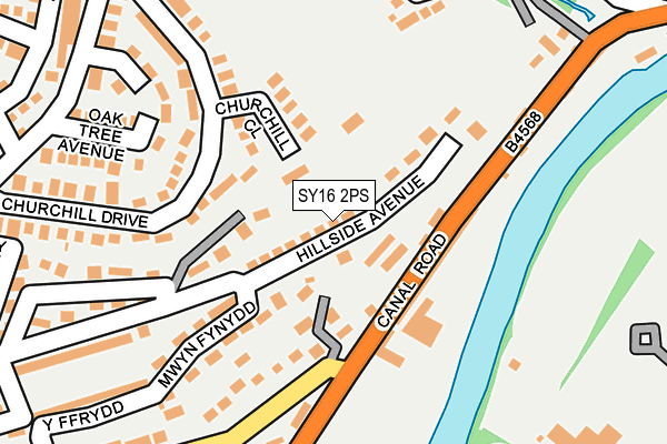 SY16 2PS map - OS OpenMap – Local (Ordnance Survey) SY16 2PS map - OS OpenMap – Local (Ordnance Survey)