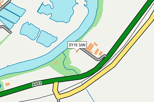 SY16 3AN map - OS OpenMap – Local (Ordnance Survey) SY16 3AN map - OS OpenMap – Local (Ordnance Survey)