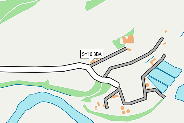 SY16 3BA map - OS OpenMap – Local (Ordnance Survey) SY16 3BA map - OS OpenMap – Local (Ordnance Survey)