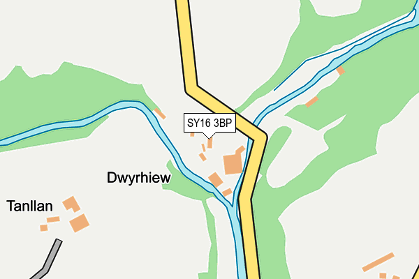 SY16 3BP map - OS OpenMap – Local (Ordnance Survey) SY16 3BP map - OS OpenMap – Local (Ordnance Survey)