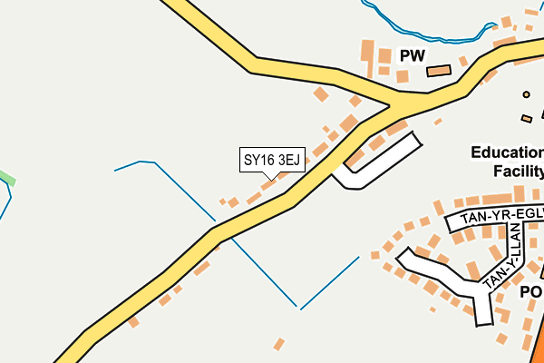 SY16 3EJ map - OS OpenMap – Local (Ordnance Survey) SY16 3EJ map - OS OpenMap – Local (Ordnance Survey)