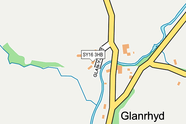 SY16 3HB map - OS OpenMap – Local (Ordnance Survey) SY16 3HB map - OS OpenMap – Local (Ordnance Survey)