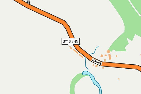 SY16 3HN map - OS OpenMap – Local (Ordnance Survey) SY16 3HN map - OS OpenMap – Local (Ordnance Survey)