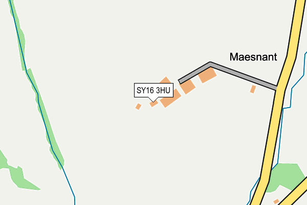 SY16 3HU map - OS OpenMap – Local (Ordnance Survey) SY16 3HU map - OS OpenMap – Local (Ordnance Survey)