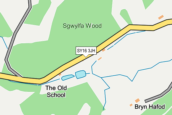 SY16 3JH map - OS OpenMap – Local (Ordnance Survey) SY16 3JH map - OS OpenMap – Local (Ordnance Survey)