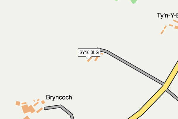 SY16 3LG map - OS OpenMap – Local (Ordnance Survey) SY16 3LG map - OS OpenMap – Local (Ordnance Survey)