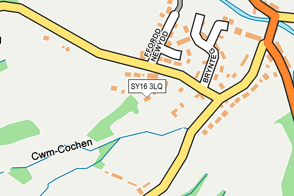 SY16 3LQ map - OS OpenMap – Local (Ordnance Survey) SY16 3LQ map - OS OpenMap – Local (Ordnance Survey)