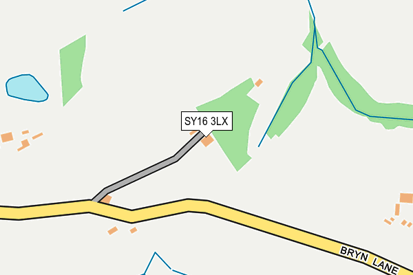SY16 3LX map - OS OpenMap – Local (Ordnance Survey)