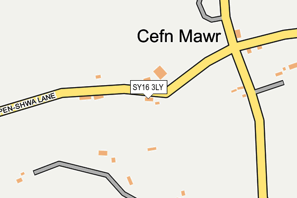 SY16 3LY map - OS OpenMap – Local (Ordnance Survey) SY16 3LY map - OS OpenMap – Local (Ordnance Survey)