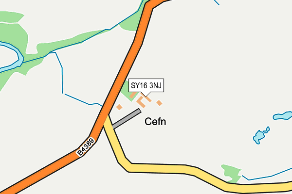SY16 3NJ map - OS OpenMap – Local (Ordnance Survey) SY16 3NJ map - OS OpenMap – Local (Ordnance Survey)