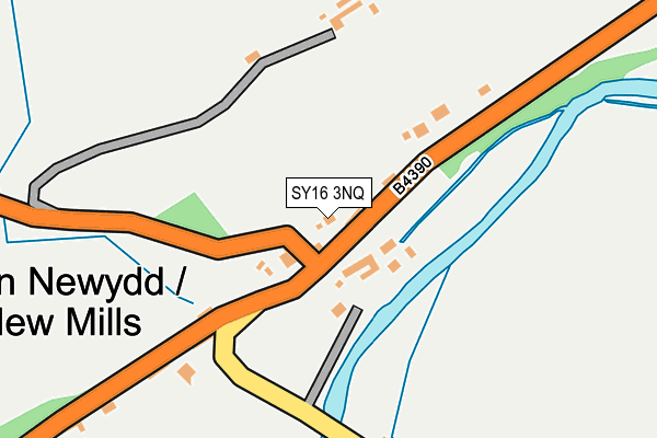 SY16 3NQ map - OS OpenMap – Local (Ordnance Survey) SY16 3NQ map - OS OpenMap – Local (Ordnance Survey)