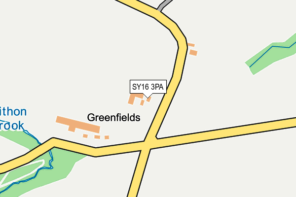 SY16 3PA map - OS OpenMap – Local (Ordnance Survey) SY16 3PA map - OS OpenMap – Local (Ordnance Survey)