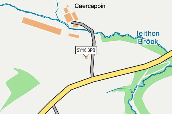 SY16 3PB map - OS OpenMap – Local (Ordnance Survey) SY16 3PB map - OS OpenMap – Local (Ordnance Survey)