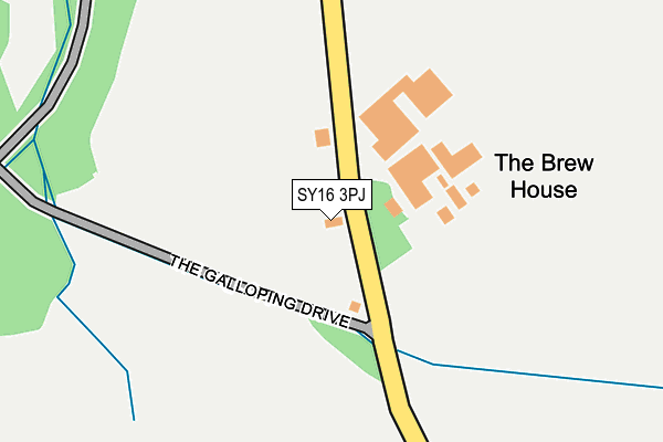 SY16 3PJ map - OS OpenMap – Local (Ordnance Survey) SY16 3PJ map - OS OpenMap – Local (Ordnance Survey)