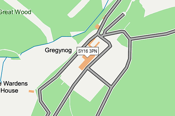 SY16 3PN map - OS OpenMap – Local (Ordnance Survey) SY16 3PN map - OS OpenMap – Local (Ordnance Survey)