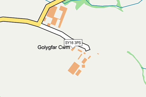SY16 3PS map - OS OpenMap – Local (Ordnance Survey) SY16 3PS map - OS OpenMap – Local (Ordnance Survey)