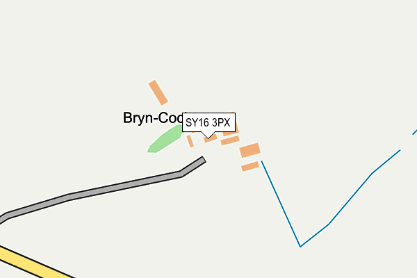 SY16 3PX map - OS OpenMap – Local (Ordnance Survey) SY16 3PX map - OS OpenMap – Local (Ordnance Survey)
