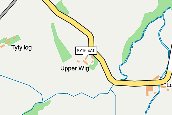 SY16 4AT map - OS OpenMap – Local (Ordnance Survey) SY16 4AT map - OS OpenMap – Local (Ordnance Survey)