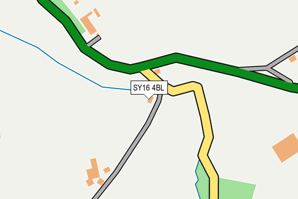 SY16 4BL map - OS OpenMap – Local (Ordnance Survey) SY16 4BL map - OS OpenMap – Local (Ordnance Survey)