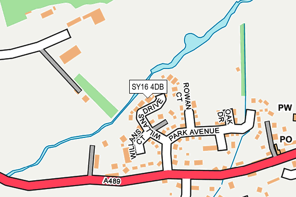 SY16 4DB map - OS OpenMap – Local (Ordnance Survey) SY16 4DB map - OS OpenMap – Local (Ordnance Survey)