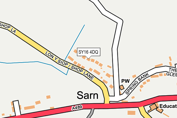 SY16 4DQ map - OS OpenMap – Local (Ordnance Survey) SY16 4DQ map - OS OpenMap – Local (Ordnance Survey)