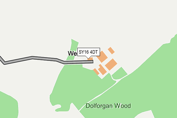 SY16 4DT map - OS OpenMap – Local (Ordnance Survey) SY16 4DT map - OS OpenMap – Local (Ordnance Survey)