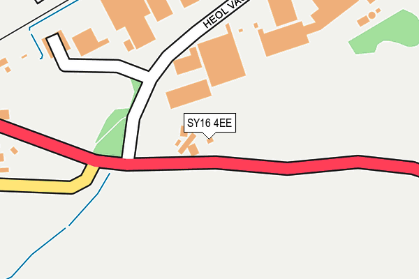 SY16 4EE map - OS OpenMap – Local (Ordnance Survey) SY16 4EE map - OS OpenMap – Local (Ordnance Survey)