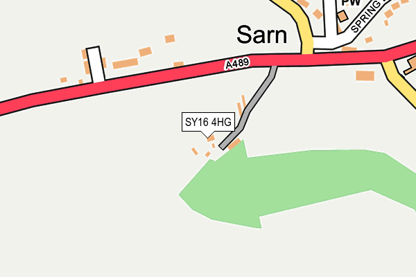 SY16 4HG map - OS OpenMap – Local (Ordnance Survey) SY16 4HG map - OS OpenMap – Local (Ordnance Survey)